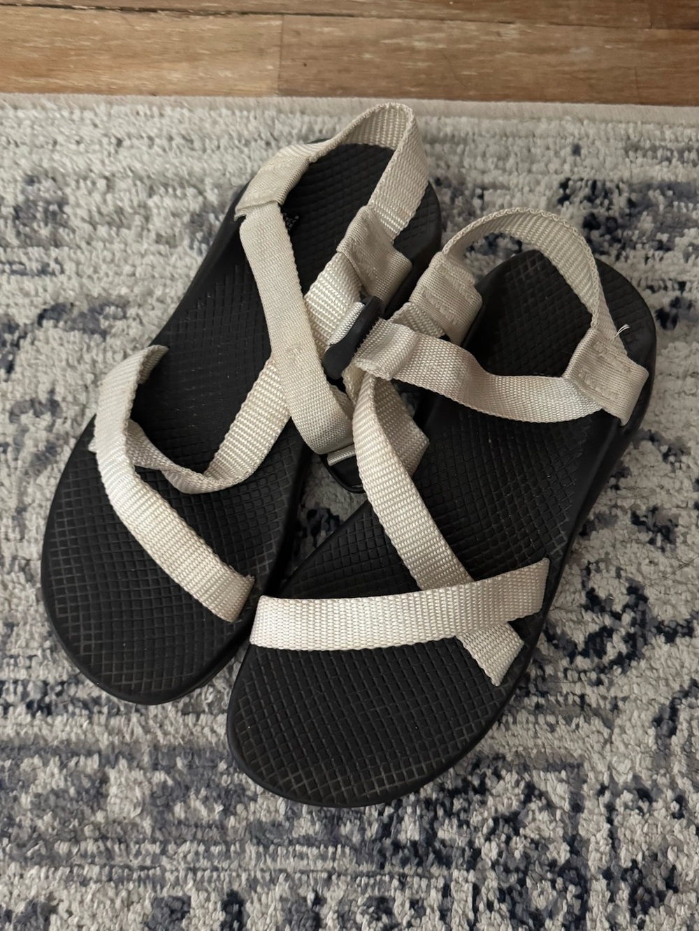 White Chaco sandals
